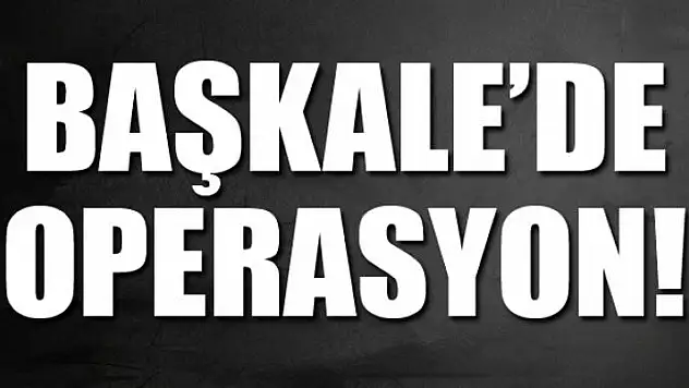 Başkale'de terör operasyonu