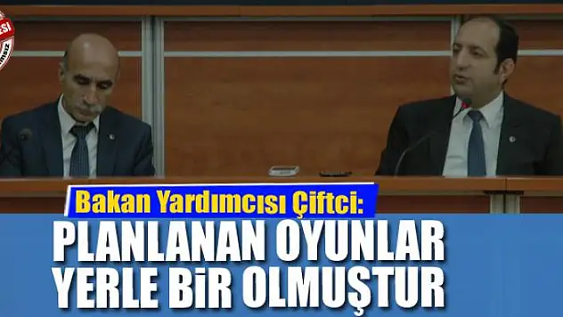Bakan Yardımcısı Çiftçi: 'Ülkemiz üzerinde planlanan oyunlar yerle bir olmuştur'