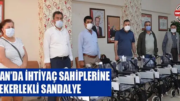 Van'da ihtiyaç sahiplerine tekerlekli sandalye