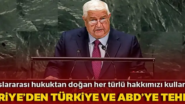 Suriye, Türk ve Amerikan kuvetlerinin geri çekilmesini istedi