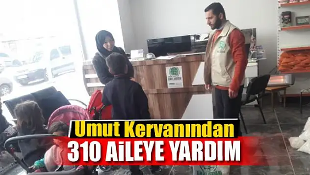 Umut Kervanından 310 aileye yardım