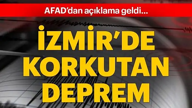 İzmir'de 4.4 büyüklüğünde deprem