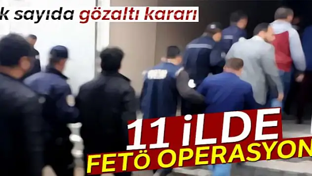 Konya merkezli 11 ilde FETÖ operasyonu: 16 gözaltı kararı