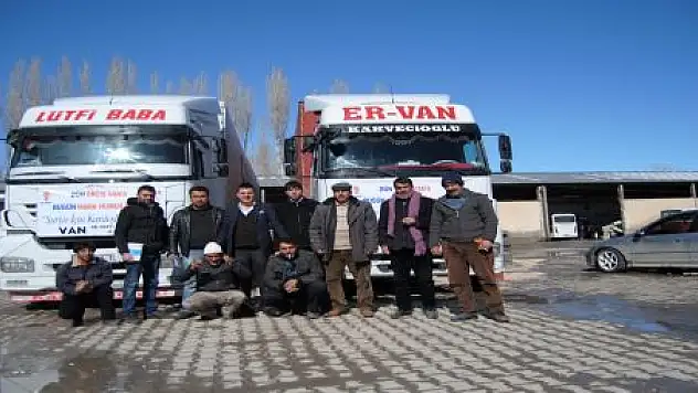 YARDIM TIR'LARI SURİYE YOLUNDA