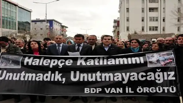 BDP'DE HALEPÇE KATLİAMINA KINAMA