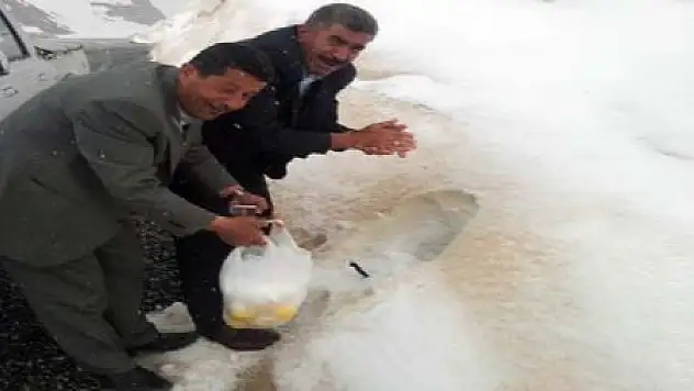 KARAPET GEÇİDİ'NDE KAR MANZARALARI