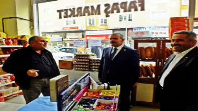 KAYATÜRK VE ARAS ESNAFLARI ZİYARET ETTİ