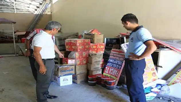 2 TON GIDA MADDESİ İMHA EDİLDİ