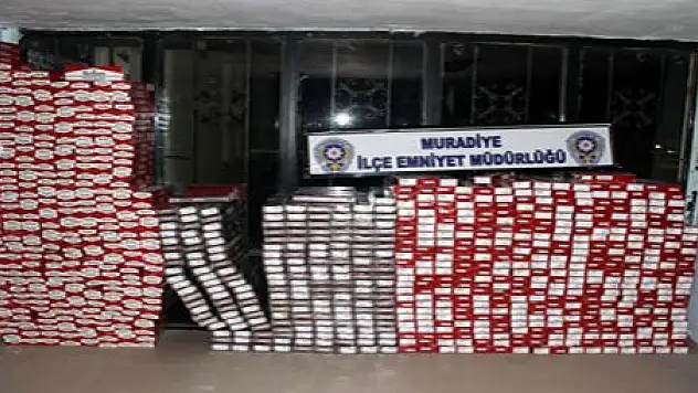 MURADİYE'DE KAÇAK SİGARA OPERASYONU
