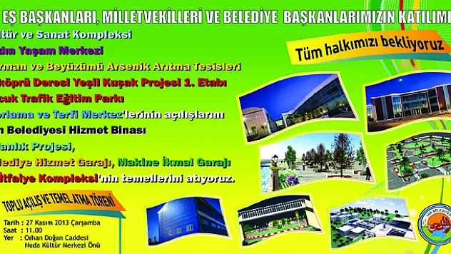 Van Belediyesinden açılış ve temel atma törenleri