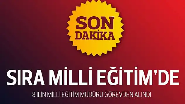 Sıra Milli Eğitim'de