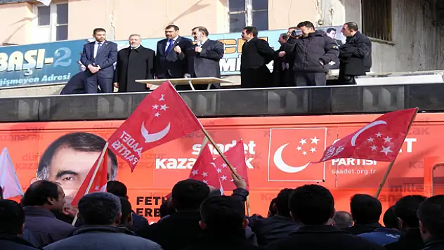SAADET PARTİSİNDEN ERCİŞ İLÇESİNE ÇIKARMA