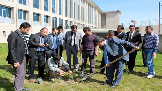 HÜKÜMLÜLER TARAFINDAN FİDAN DİKİLDİ