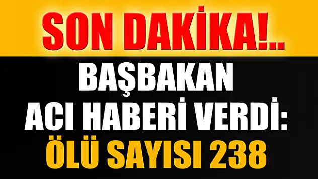 Başbakan Erdoğan: 238 işçi hayatını kaybetti