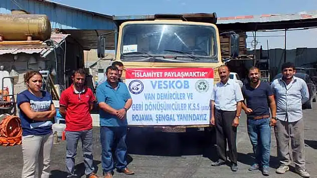 Vanlı Esnaftan Rojava'ya Yardım