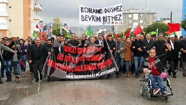 Kobani Yürüyüşü  Olaysız Tamamlandı 