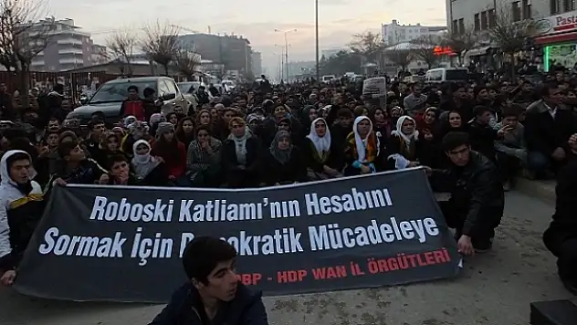 Van'da Roboski Protestosu