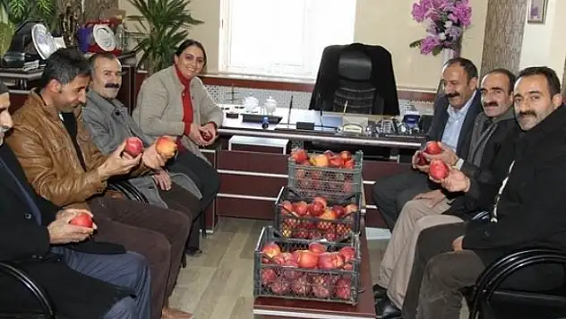 Meyve Üreticisinden Eş Başkanlara Ziyaret