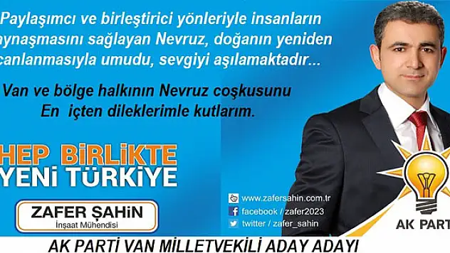 Şahin'den Nevruz Mesajı 