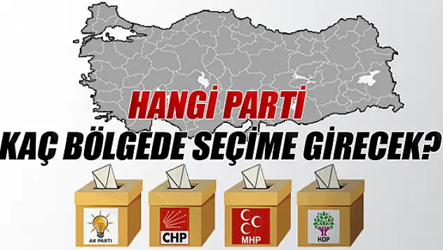 Hangi parti kaç bölgede seçime girecek?