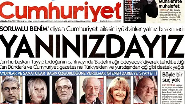 Cumhuriyete destek: Yanınızdayız