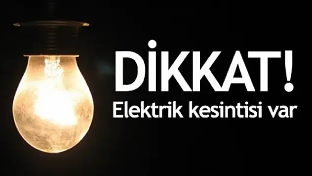 Van'da Elektrik Kesintisi Yapılacak