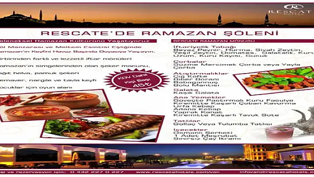 Rescate'de Ramazan Şöleni