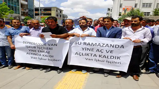 İŞKUR TYÇP İŞÇİLERİ EYLEMDE