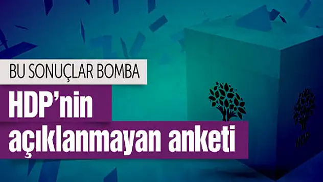 HDP'nin hiç açıklanmayan anketleri