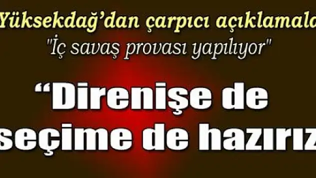 İç savaş provası yapılıyor