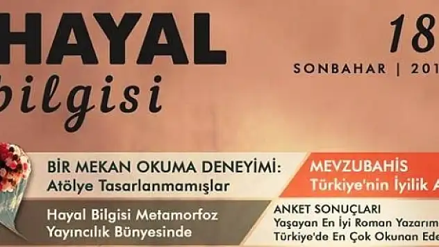 Hayal Bilgisi Edebiyat Dergisinin 18. Sayısı Çıktı
