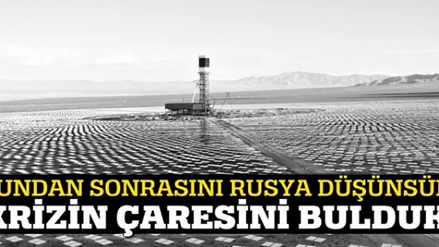 Krizin tek çaresi yenilenebilir enerji