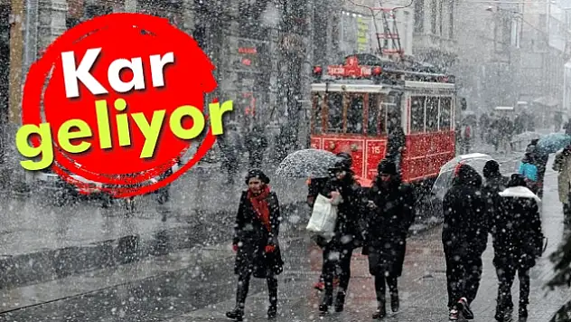 Çarşamba günü kar geliyor