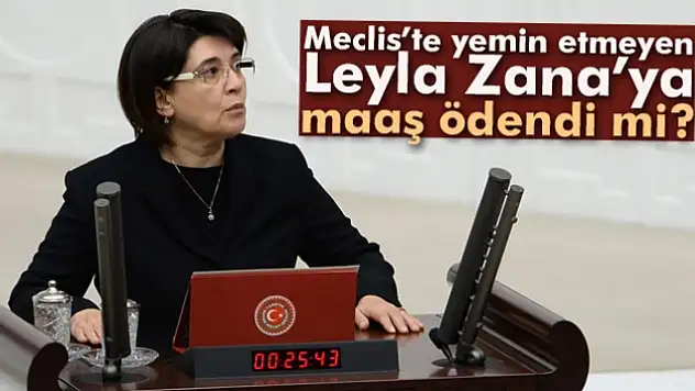 Leyla Zana'ya maaş ödendi mi?