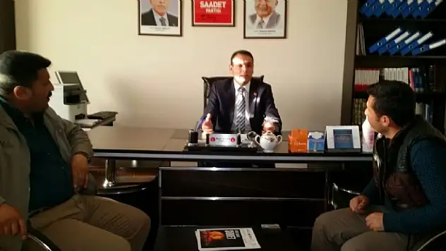 Semt Pazarı D.Başkanı Benli'den  Saadet Partisi'ne Ziyaret