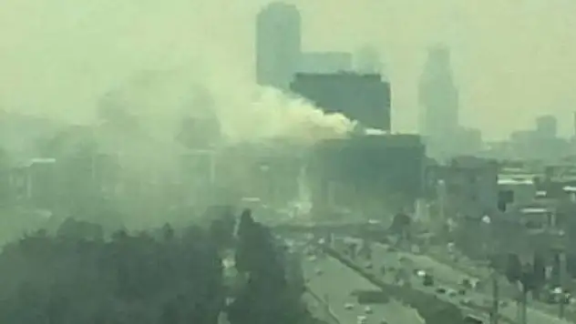 MHP binasında yangın çıktı