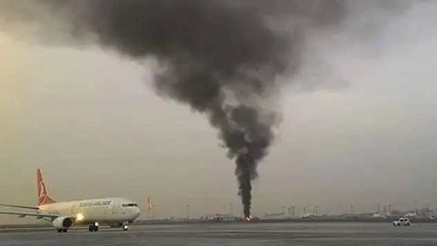 Atatürk Havalimanı apronunda yangın