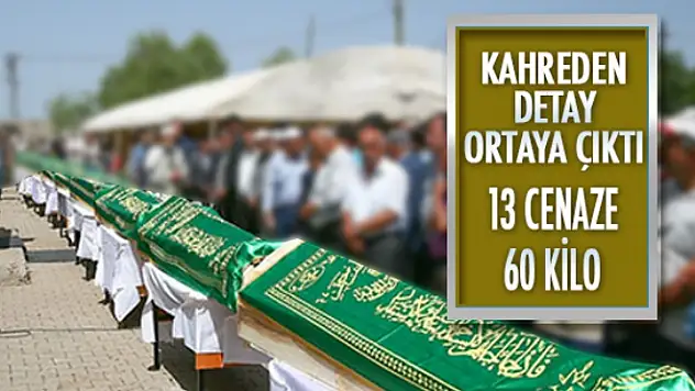 13 can, 60  kilo  insan  toprağa verildi!