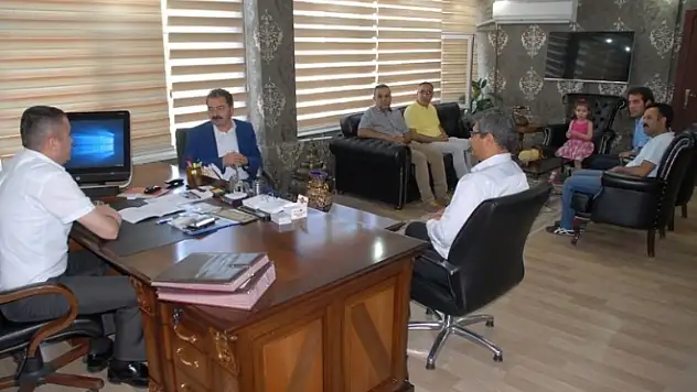 Müdür Ceylaniden Kaymakam Sarıya ziyaret