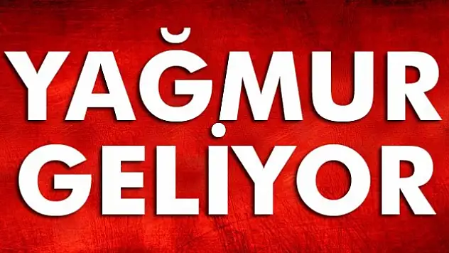 Meteoroloji uyardı! Yağmur geliyor
