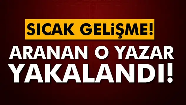Aranan yazar Ali Bulaç yakalandı!