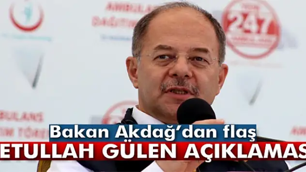 Bakan Akdağ: 'İşaretler Güleni iade edecekleri yönünde'
