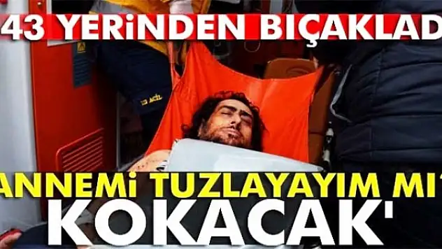 'Annemi tuzlayayım mı? Kokacak'