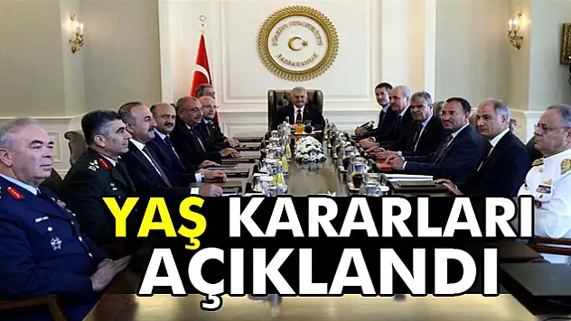 YAŞ kararları açıklandı
