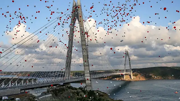 Yavuz Sultan Selim Köprüsü açıldı