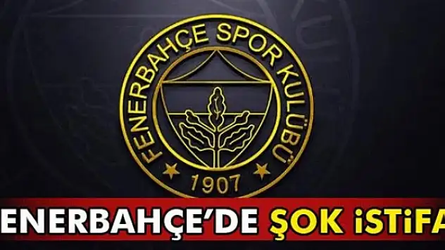 Fenerbahçe'de şok istifa