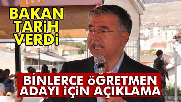Bakan Yılmaz: '20 bin öğretmenimizi göreve başlatacağız'