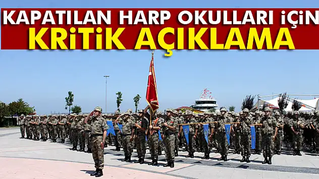 Kapatılan harp okullarının öğrencileri 22 Eylülde tercih yapacak