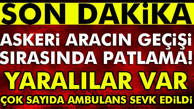 Derikte patlama: Yaralılar var