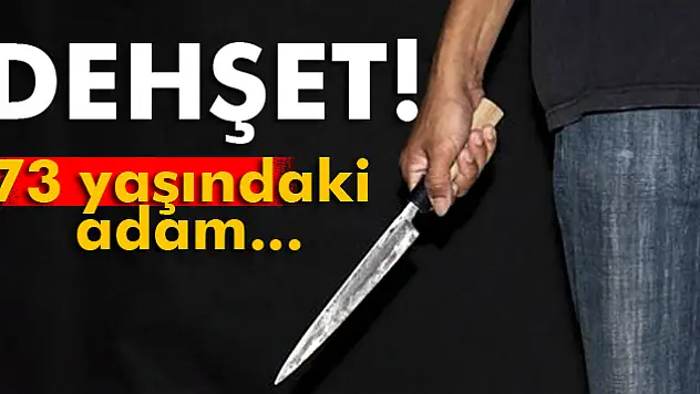 73 yaşındaki adam, karısını 25 yerinden bıçakladı